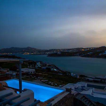 Mykonos-ornos -vilas Angel Alice Demi -pool Holidays With View Vila *