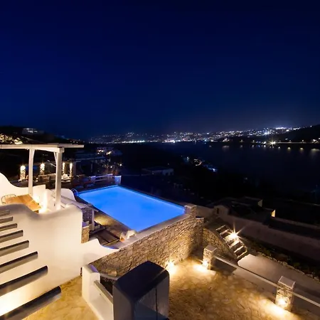 Willa Mykonos-ornos -vilas Angel Alice Demi -pool Holidays With View *