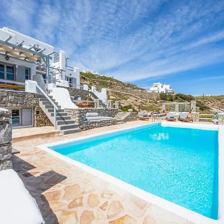 Mykonos-ornos -vilas Angel Alice Demi -pool Holidays With View